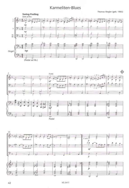 Bläser und Tasten Band 2 Karmeliterblues